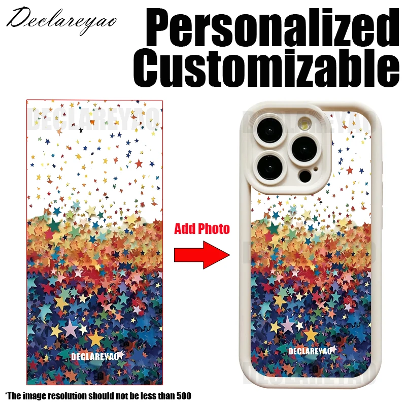 Personalisierte DIY individuelle Foto individuelle Hülle für Apple iPhone 16 Pro Max 15 14 Plus 13 12 Mini 16e Cover Bild Silikon weich – Detail 2