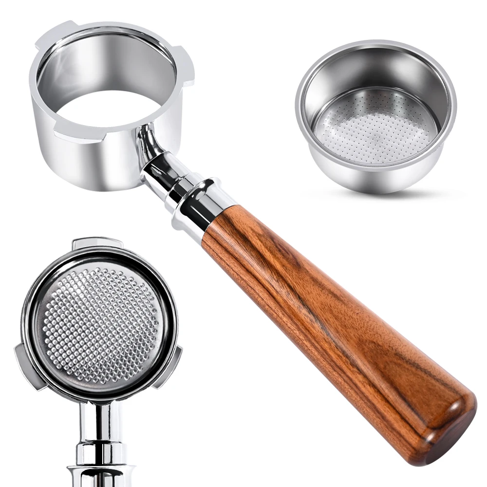 51mm Bottomless Coffee Portafilter With 2 Cups Basket for Homix Hibrew h11 Oster Cecotec Phico Brayer br1101 Espresso Machine