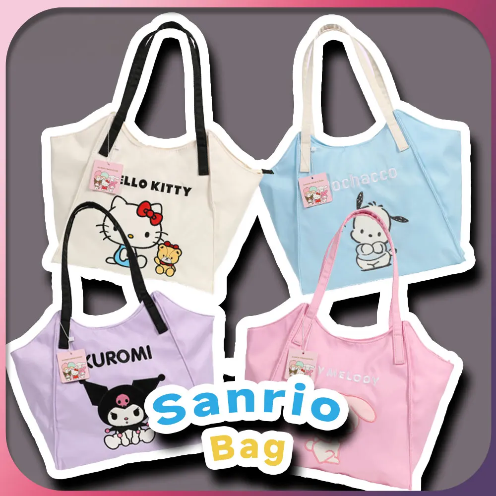 

Kawaii Kuromi ручная сумка Sanrio My Melody Hello Kitty полачко аниме женская сумка y2k Сумка-тоут с верхней ручкой на плечо