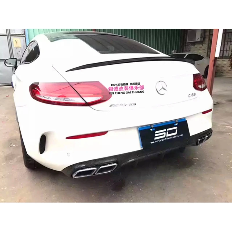 

W205 Carbon Spoiler for Mercedes-Benz C200 C250 C300 C350 C63 AMG Coupe 2Door 2015 - 2017 Carbon Fiber Rear Trunk Wing Spoiler