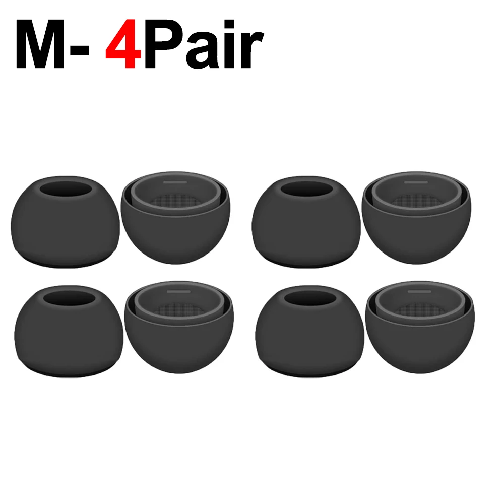 Premium Soft Silicone Anti-Slip Eartips - Comfortable Earbuds with Enhanced Grip