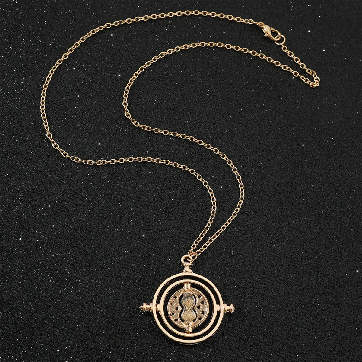Neuer Harry Potter Goldener Schnatz Zeitmesser Sanduhr 360° Drehbar Cosplay-Requisiten Astronomischer Zeitwandler für Fans der Zauberschule – Detail 3
