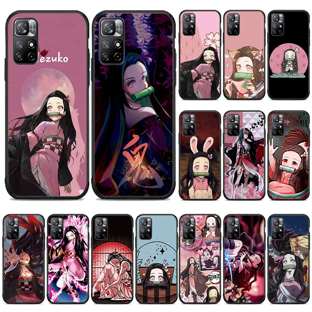 Bw-45 Nezuko Kamado Custodia Morbida In Silicone Per Redmi Note 7 7A 8 8A 9 Power S2 9A 9T 9C 10A Pro Max