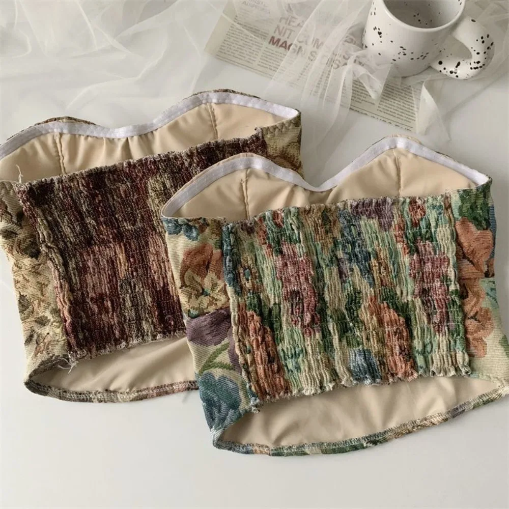 Polyester Summer Camisole Sleeveless Spice Girls Tube Top