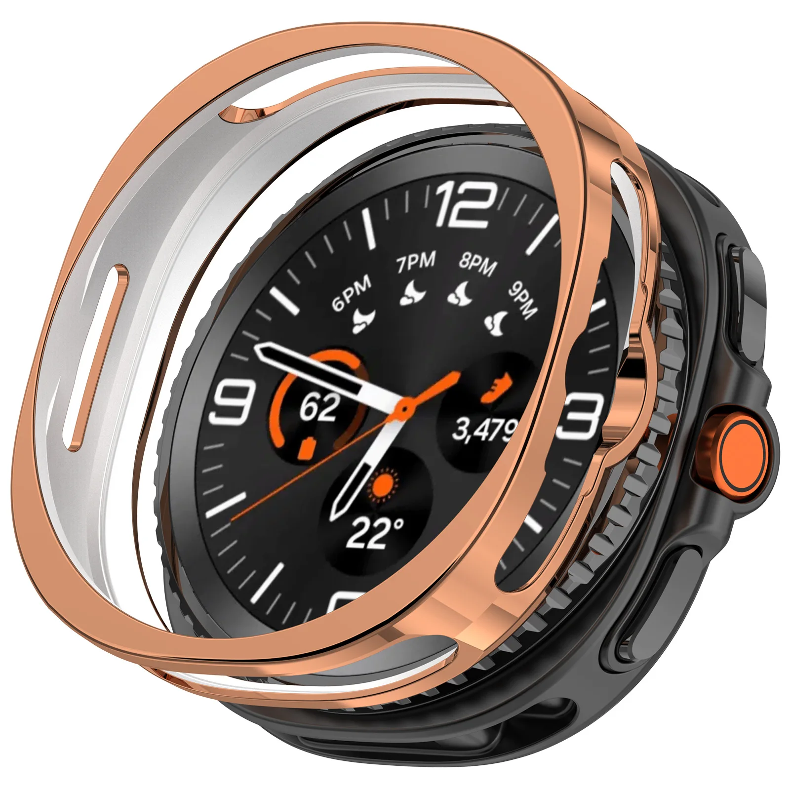 Soft TPU Protective Bumper Shell for Smartwatch - Hollow Out Design