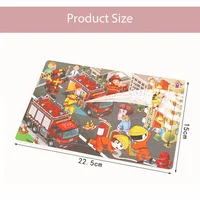 Economy 30piece Montessori 3D Puzzle Cartoon Animal Wooden Jigsaw Puzzle Board Game Educational Toys For Children Gifts 6