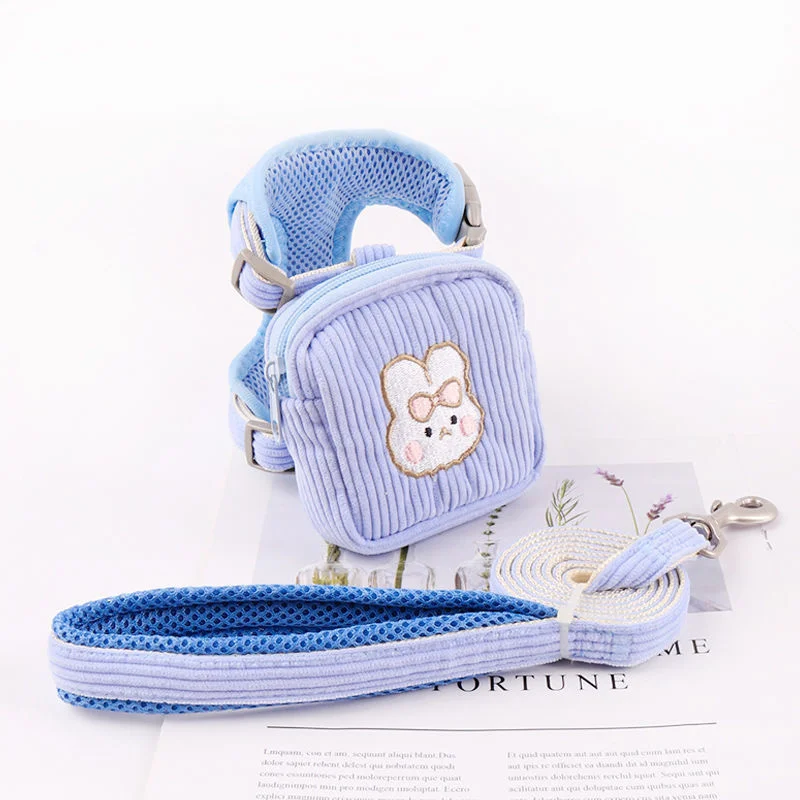 Chaleco de cuerda de tracción para perros, tipo correa para el pecho, bolsa de cuerda de tracción, cadena para pasear perros pequeños, suministros para pasear gatos, cuerda de tracción