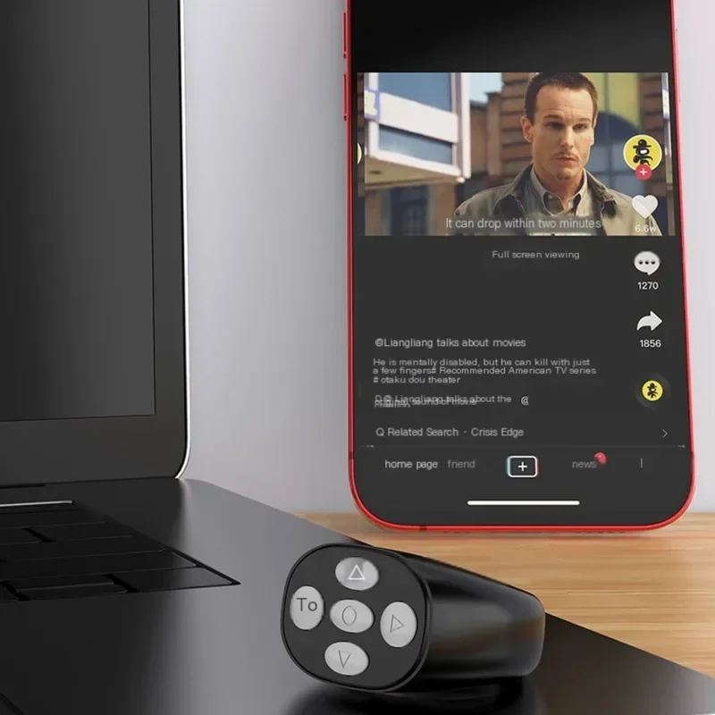 Smart Fingertip Ring Remote Control  Automatic Page Turner Browsing Mouse Wireless Bluetooth For Mobile Selfie Mice Selfie Video