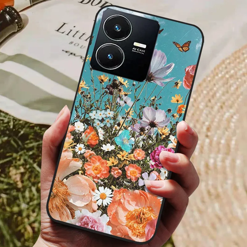 Fashion Painted Black Silicone Soft Back Cover