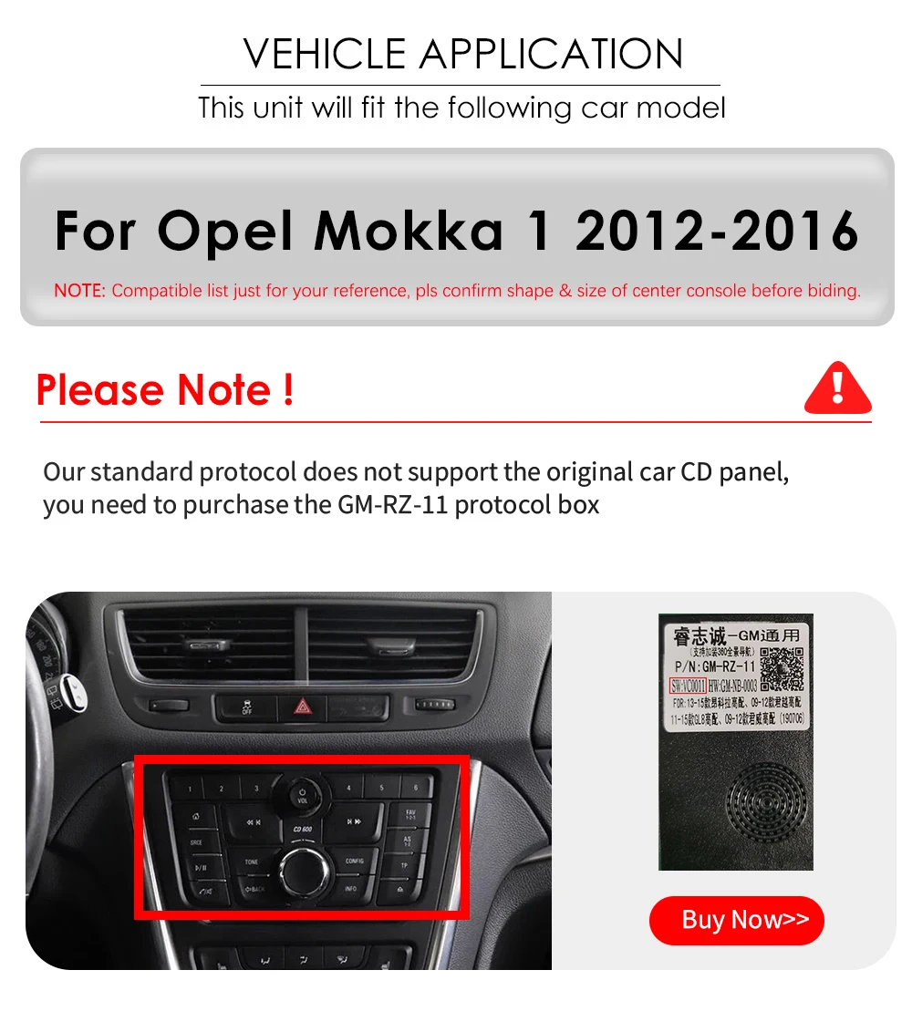 9 "hizpo 2din android auto autoradio für opel vauxhall mokka 1 2012-2016 ui7862 multimedia swc rds dsp 4g bt carplay 360 ° cam – Detail 3