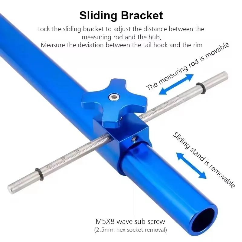 QIPOPIQ Bike Alignment Tool, Bicycle Derailleur Hanger Alignment Gauge, Aluminum Alloy Ranging Tool Bike Repair Tool - View #4