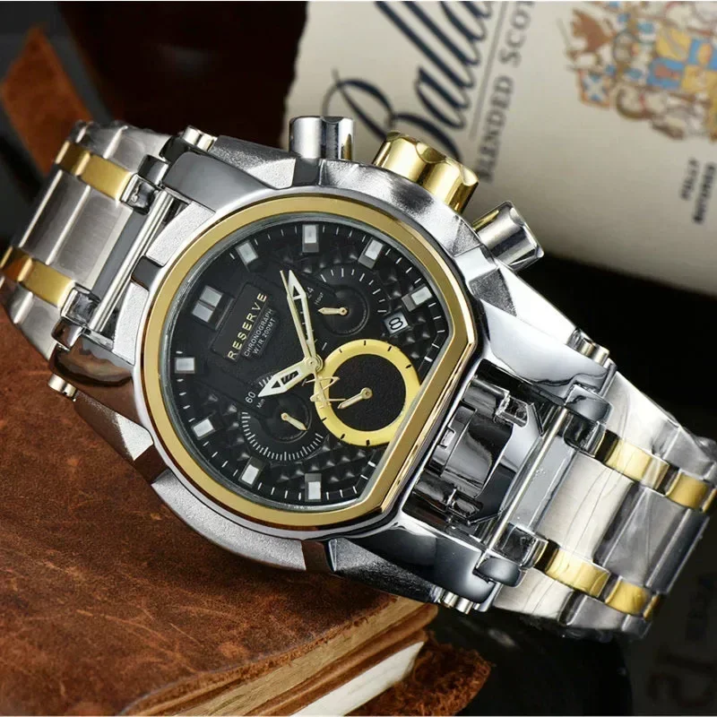 Watches waUndefeated Reserve Bolt Zeus Mens Chronograph INVICTO Luxury Watch Invincible Rel&oacute;gio Masculino digital watch digital wristwatch men automatic watches for
