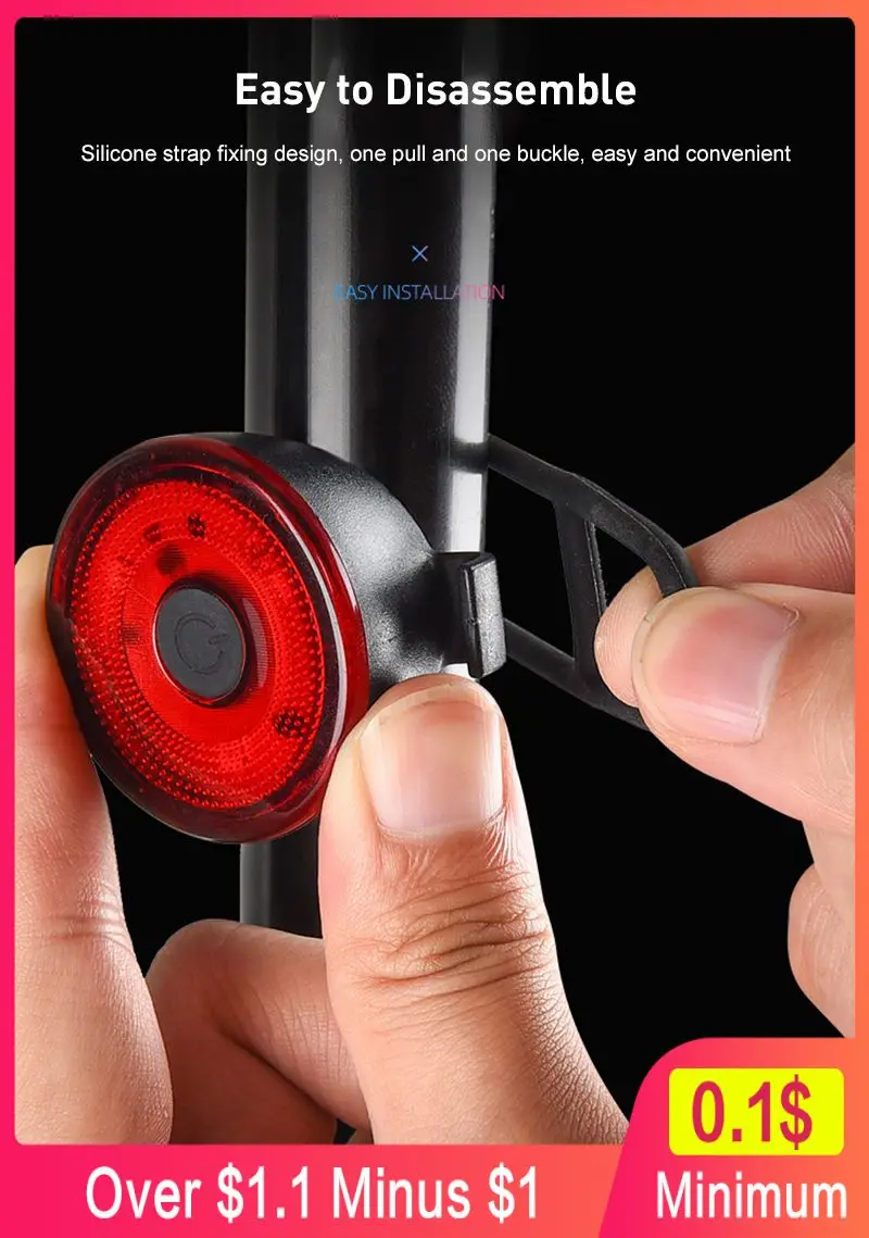 WarningLightWaterproofDesignStylishOutdoorSportsLedTailLight