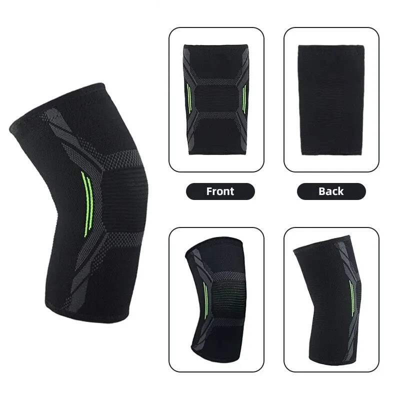 Single Knitted Nylon Sports Knee Pad Riding Running Basketball Skipping Rope Protective Gear
