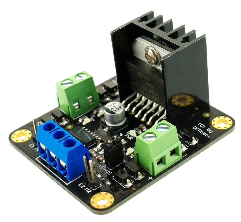 

DFRobot совместимый с Arduino драйвер двигателя постоянного тока L298 Dual 2A Высокая мощность