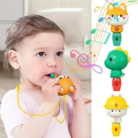 Cute Rabbit Baby Whistle Water Dinosaur/Dog Whistling for Kid Early Learning Musical Instrument Bath Music Toy Children Gift 2