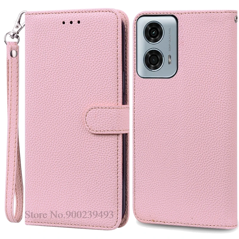Leather Wallet Flip Case for Moto G24 Power – Stylish Protective Cover