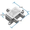 Digital 2 Way Coaxial Cable Splitter 5-2400MHz, RG6 Compatible, Work with Analog/Digital TV Connections and Internet 6