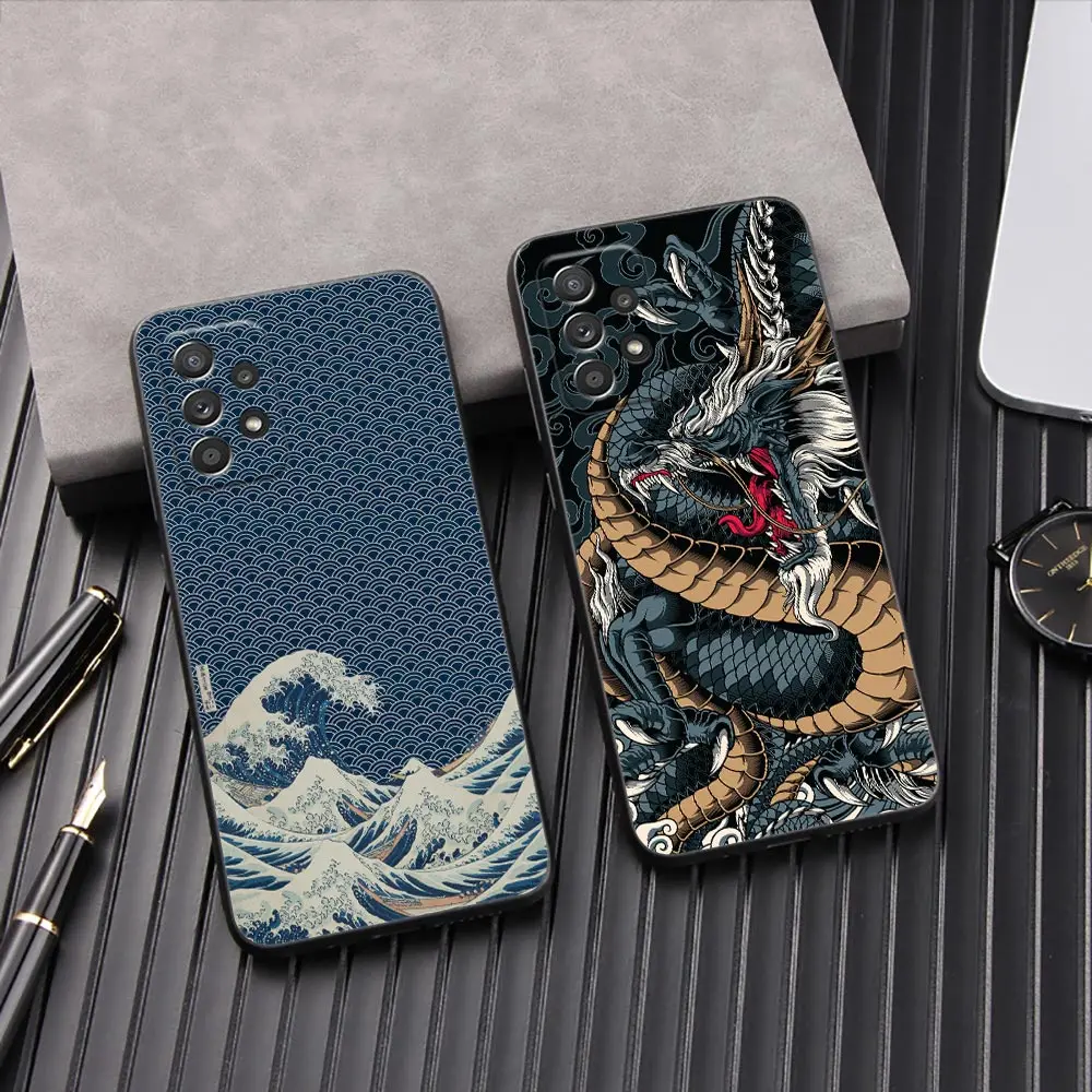 Big Wave Dragon God Sea Soft Phone Case - Elegant and Durable Protection