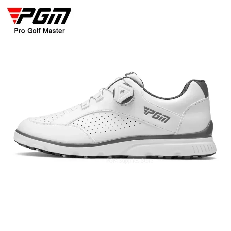 Golf Shoes PGM Men Golf Shoes Knob Shoelaces Anti-side Slip Waterproof Sports Shoes Sneakers XZ245
