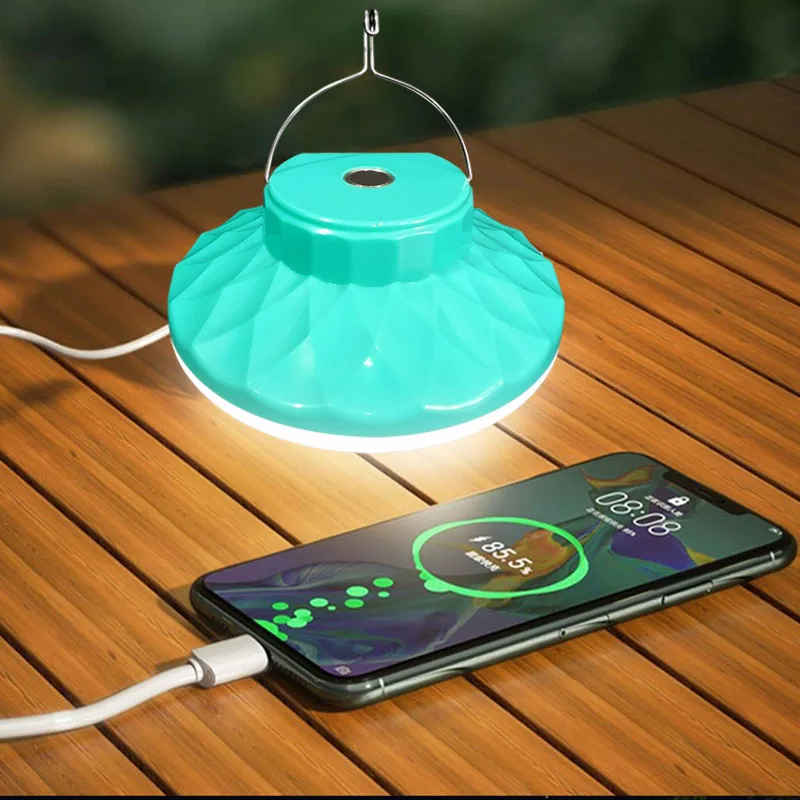 Solar Powered Charging UFO Light Bulb Magnetic Suction Emergency Outdoor Power Outage Emergency Light