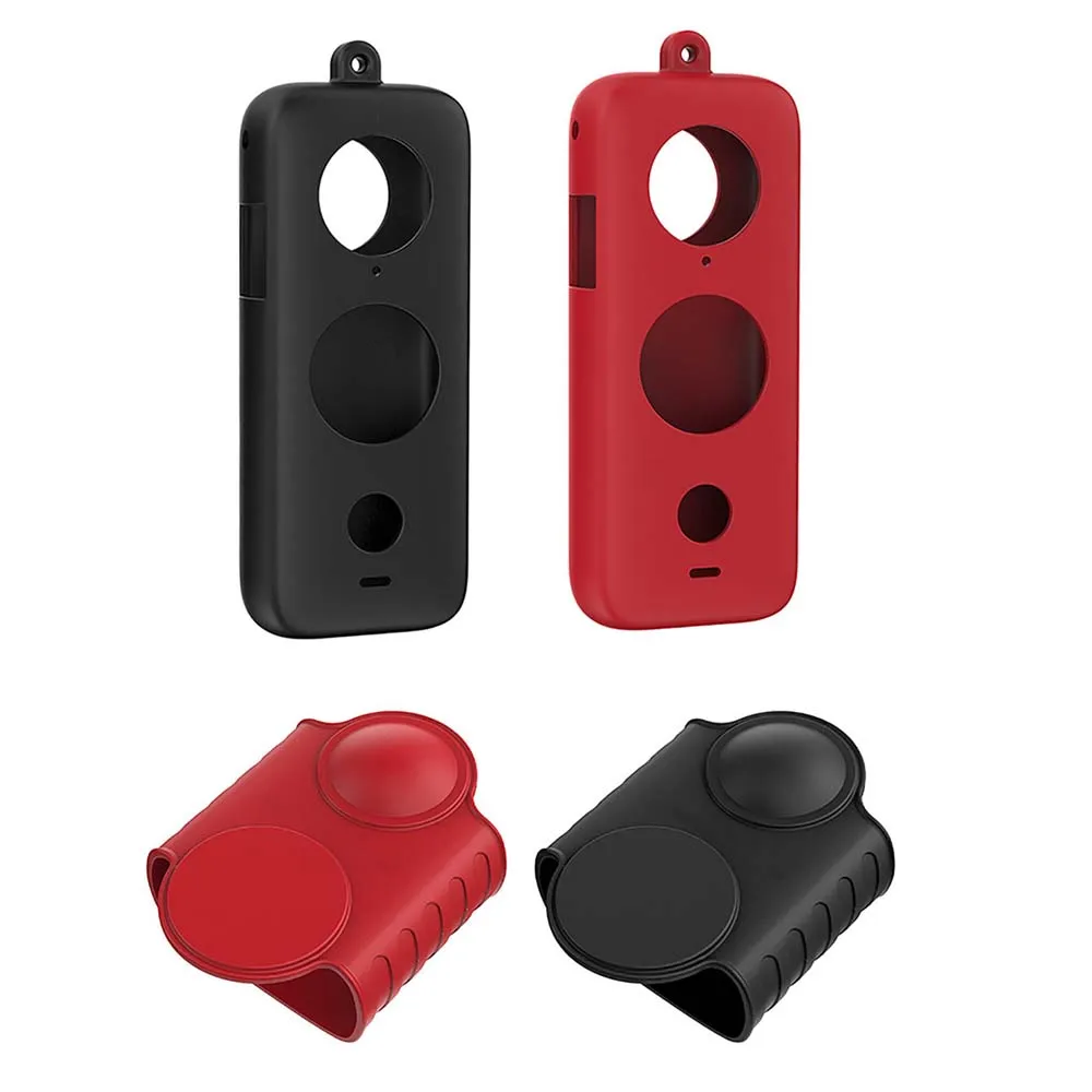 

For Insta360 ONE X2 Sport Action Camera Accessories Body Silicone Case Soft Cover Shell Dustproof Lens Cover Protective Sleeve
