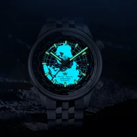 WM Watch Automatic Mechanical Men Watches High Quality Sapphire World Time Original Recognized Brand Welly Merck Watch Man WM057 - Image 5