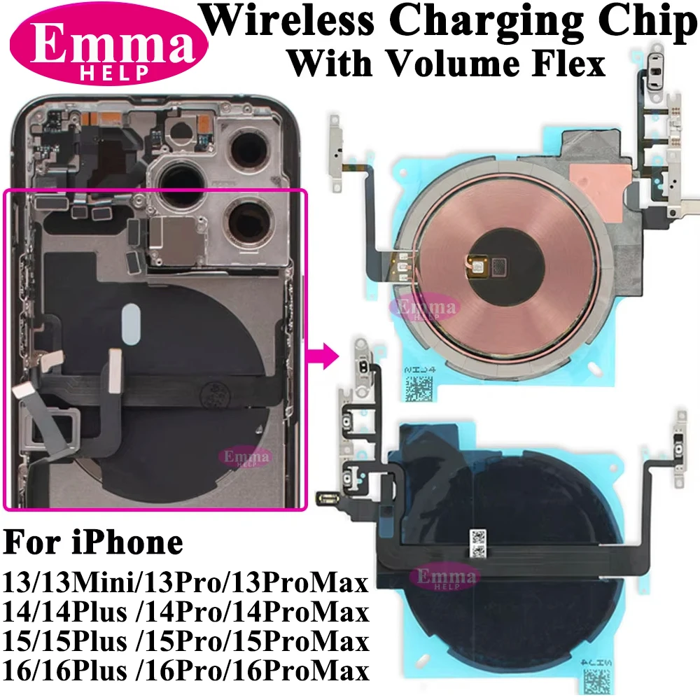 Wireless Charging Coil & Audio Control Flex Replacement Kit