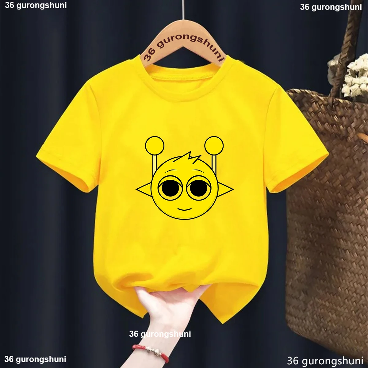 Just A Guy Who Likes Sprunki Boy Graphic Print Sprunki Kids T-Shirt Fashion Trend Boy Tshirt Summer Boys/Girls Universal Clothes 5