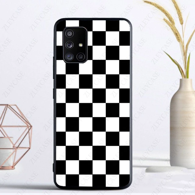 Checkered Phone Case Samsung Galaxy  Checkerboard Phone Case S10 - Phone  Case Funda - Aliexpress