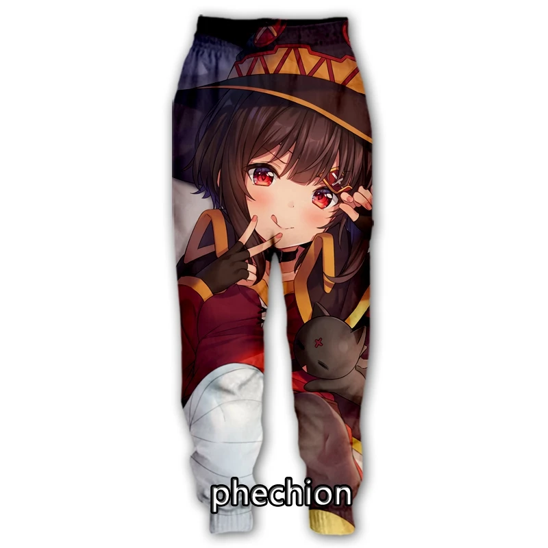 

Новые мужские/женские повседневные штаны phechion с 3D рисунком персонажей из мультфильмов, модная уличная одежда, мужские свободные спортивные длинные брюки F62