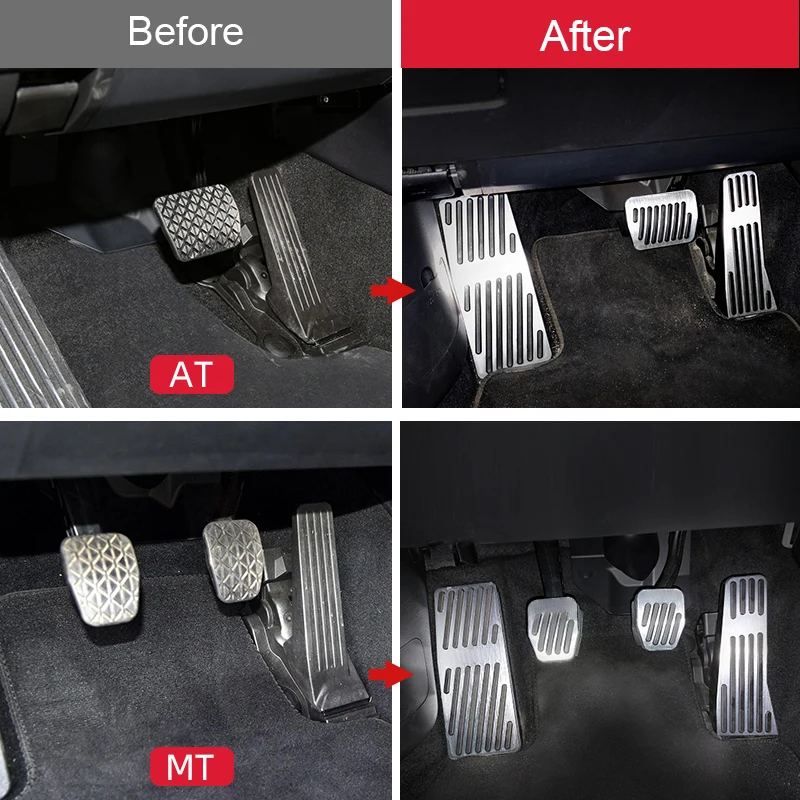 Car Accelerator Fuel Brake Clucth Foot Rest Pedal Pad Cover For Mazda 3 Axela BP CX-30 CX30 CX50 Accessories car accessories car pedals pedal cover
