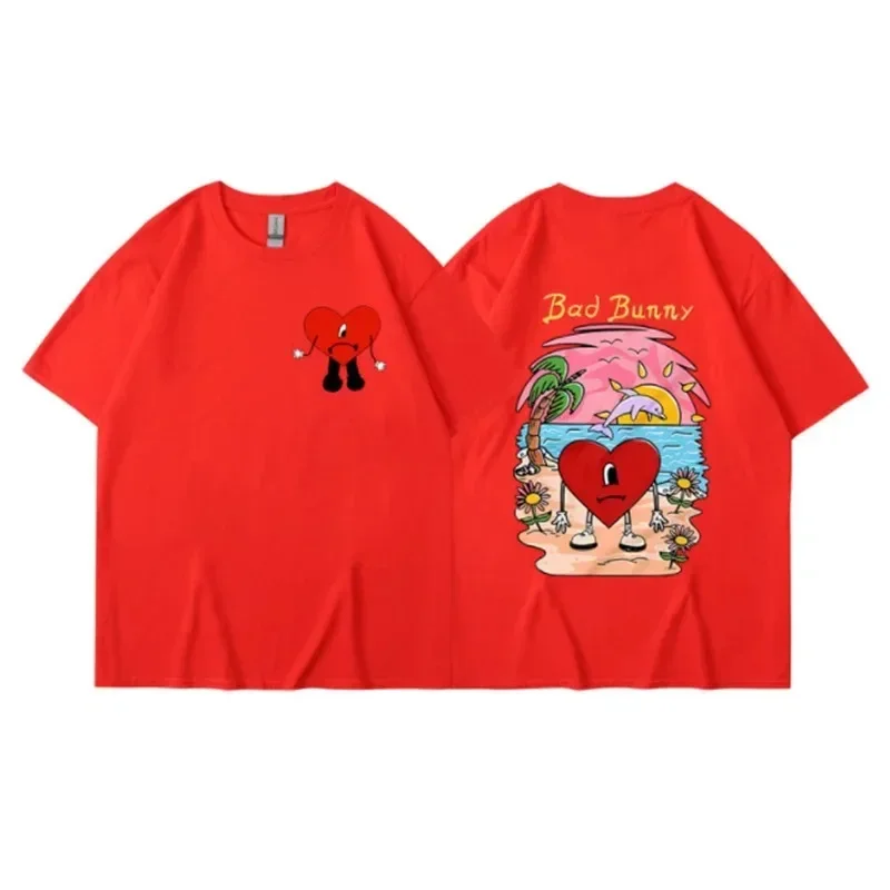 Bad Bunny T-shirt Women's T-shirt Casual T-shirt Summer Street Short Sleeve Fashion Harajuku T-shirt Clothing 6