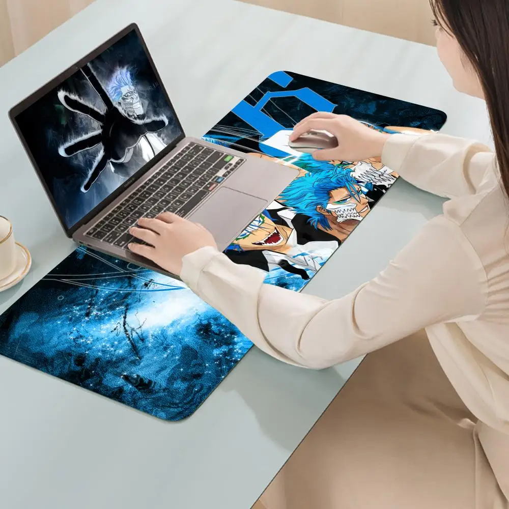 Bleach Grimmjow Fashion Cool Mouse Pad Large Anime Desk Mat Luxury Desktop Cartoon Gaming Gamer Keyboard Office Comp