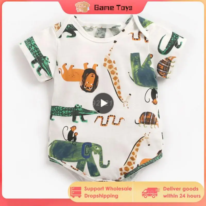 

1 шт., детское хлопковое боди с коротким рукавом