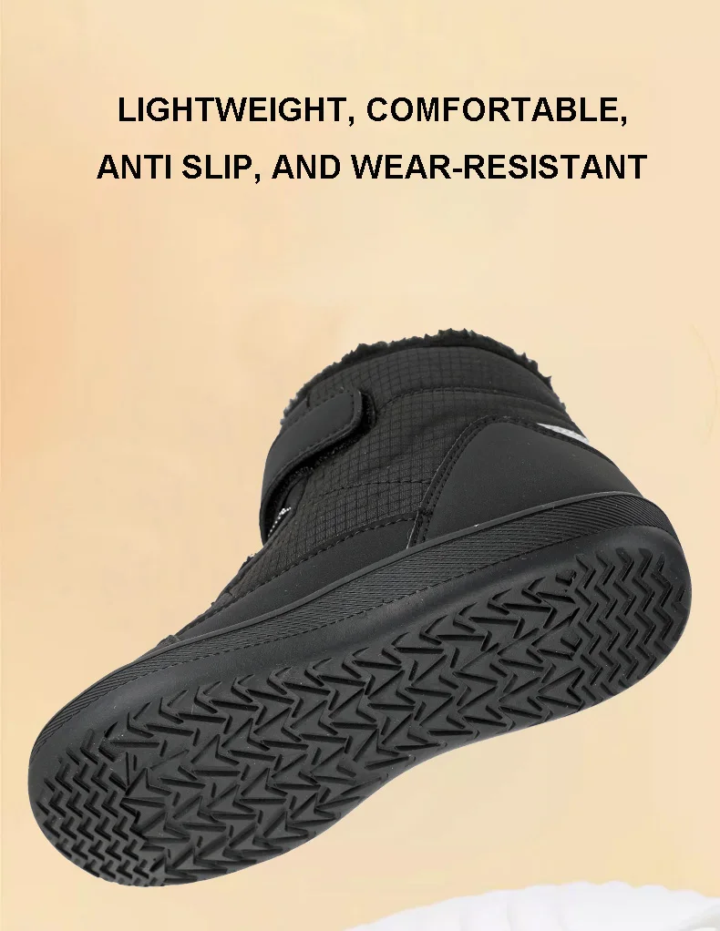 2024 Winter Children Plush Waterproof Fabric Non-Slip Boys Girls Shoes Rubber Sole Snow Fashion Warm Outdoor Boots_voghion.com