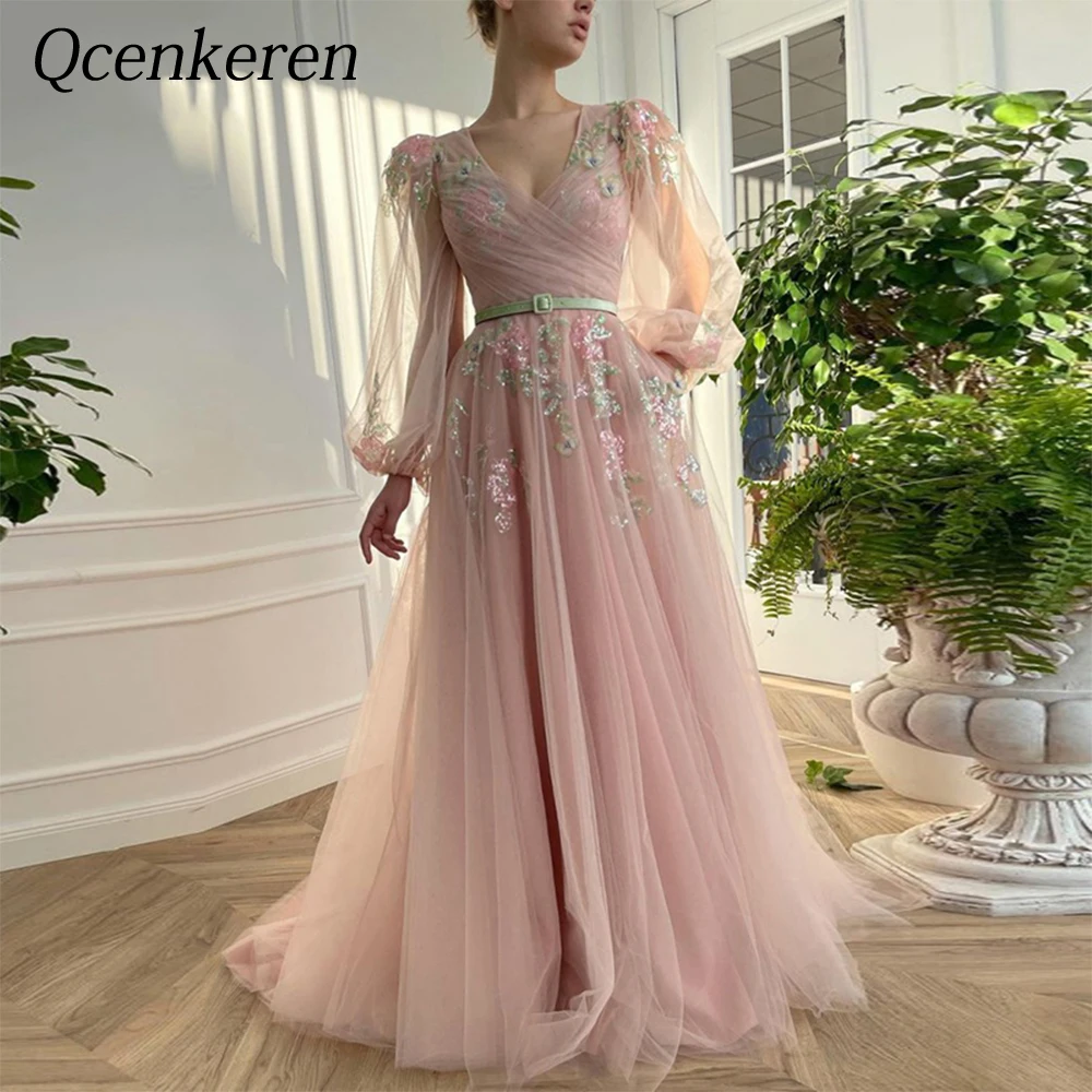

V-Neck Evening Formal Sheath Bespoke Occasion A-line Party Dresses Floor-Length Gowns for Women Robes de Soirée 2022