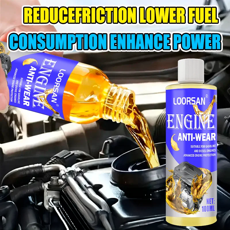Engine Performance Enhancer 100ml- Friction Minimizer, Fuel Efficiency Maximizer, Power Booster, Engine Life Prolonger