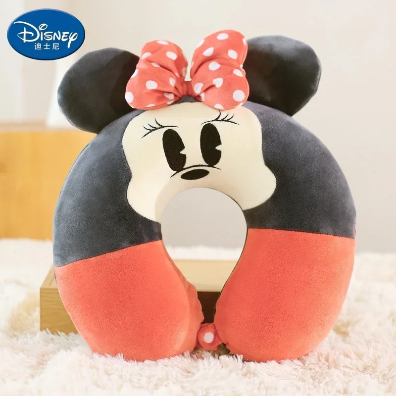 

Disney Neck Rest Cushion Adult Cartoon Birthday Gifts Cute Mickey Mouse Minnie Winnie Bear Donald Duck Travel U-shaped Pillow