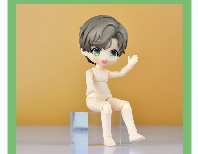 Neuer YMY Body Ob11 Körper mit beweglichen Gelenken für GSC, 1/12 BJD Körper, Obitsu11 Puppenzubehör, Ersatzhand, Brust, Spielzeug, weiße Haut – Detail 5