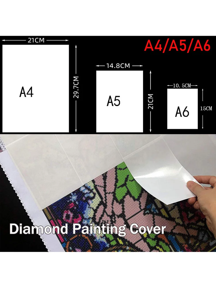 A6/A4/A5 Diamond Painting Release Paper Non-stick Painting Cover 5D DIY Diamond Replacement Accessories Tools 10/20pcs