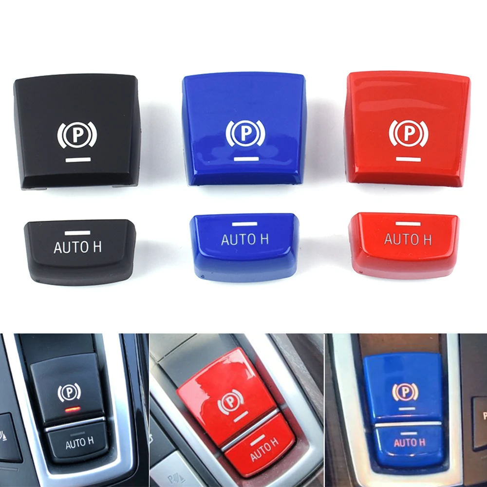 Electronic Hand Brake Parking Switch P Auto H Button Cover For BMW 5 6 7 X3 X4 X5 X6 F01 F02 F07 F10 F06 F25 F26 F15 F16