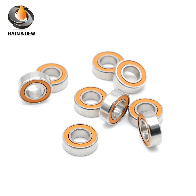 1Pcs SMR126 2RS CB 6x12x4mm ABEC7 MR126 CB 스테인레스 스틸 하이브리드 세라믹 베어링 6x12x4 그리스 없음 빠른 터닝