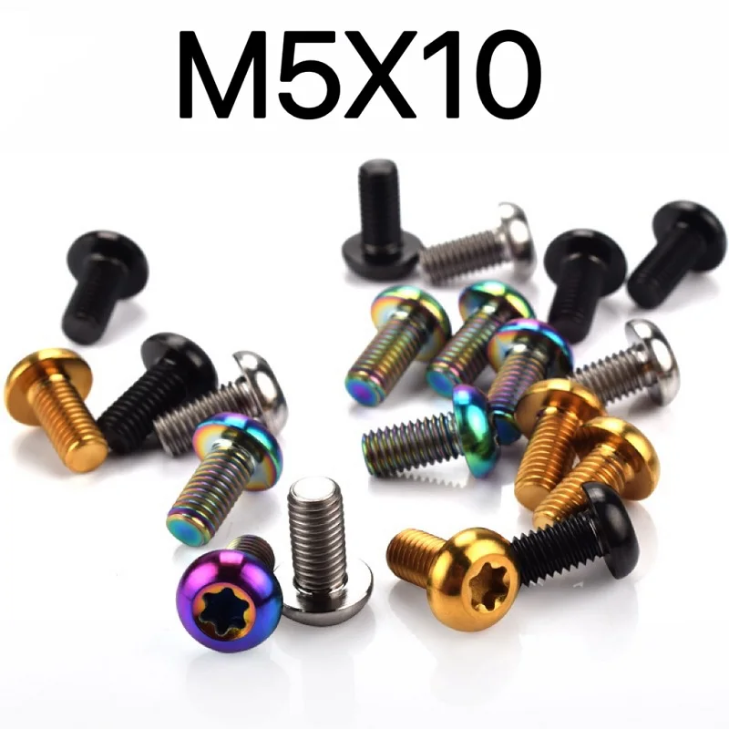 

24 шт., титановые болты m5x10 мм для дисковых тормозов