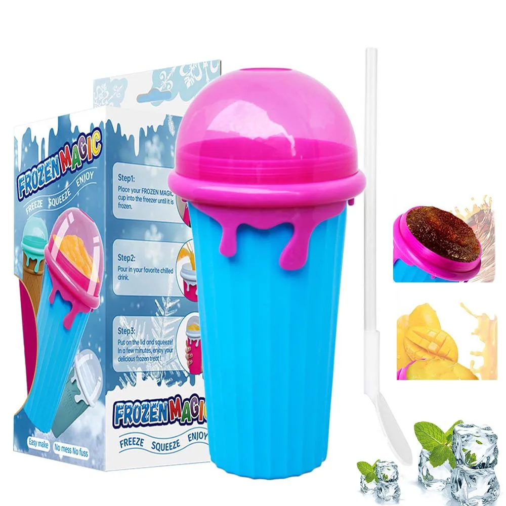 

500 мл сланцевая чашка, летняя самодельная бутылка для сока и воды, быстрозамороженная чашка для смузи, песок, пинцет, волшебное мороженое с быстрым охлаждением