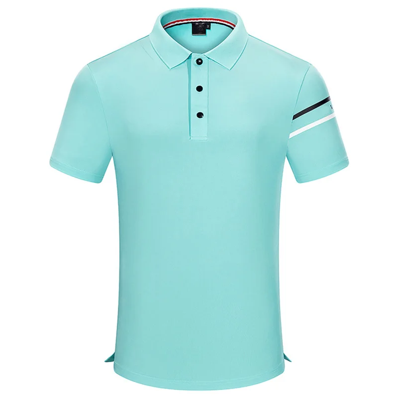

Golf Sweatshirt Summer New Men's Purity Color Lapel Short-Sleeved T-Shirt Outdoor Quick-Drying POLO Shirt Special Offer Products