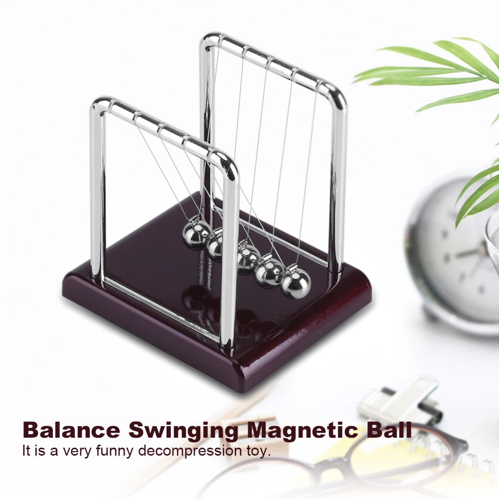 Newton Pendulum Cradle Balance Steel Balls School Teaching Supplies Physics Science  Desk Puzzle Toy Gifts Home Decoration