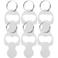 6pcs Shopping Trolley Token Shopping Cart Key Chain Convenient Bottle Opener Token Keychain Shopping Cart Token Metal Cart Coin 1