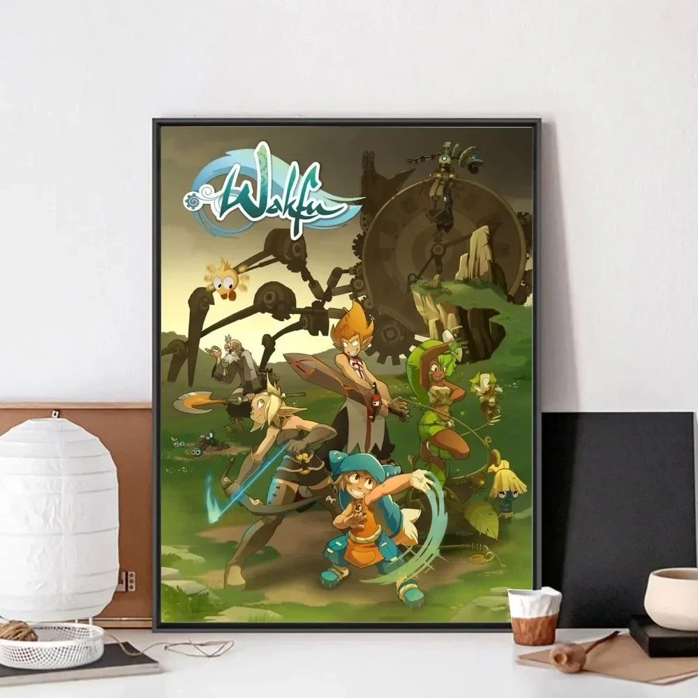 Game W-Wakfu Cool Poster No Framed Poster Kraft Club Bar Paper Vintage Wall Art Painting Bedroom Study Stickers Poster Prints Vintage Posters