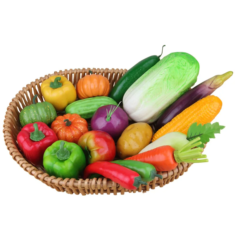 Simulation Food Vegetable Artificial Red Pepper Carrot Vegetables Foam Model Dining Table Decoration Food Photography Props 1PC, food model,food photography props,kitchen food toys,vegetable ornaments